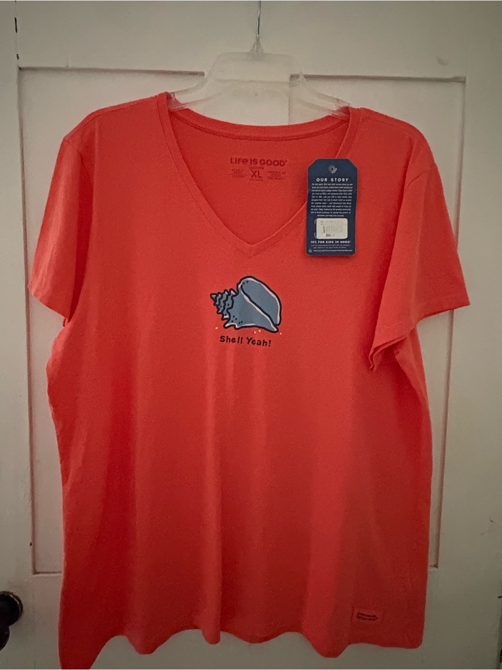 Life is Good Womens XL v neck Crusher Tee NWT